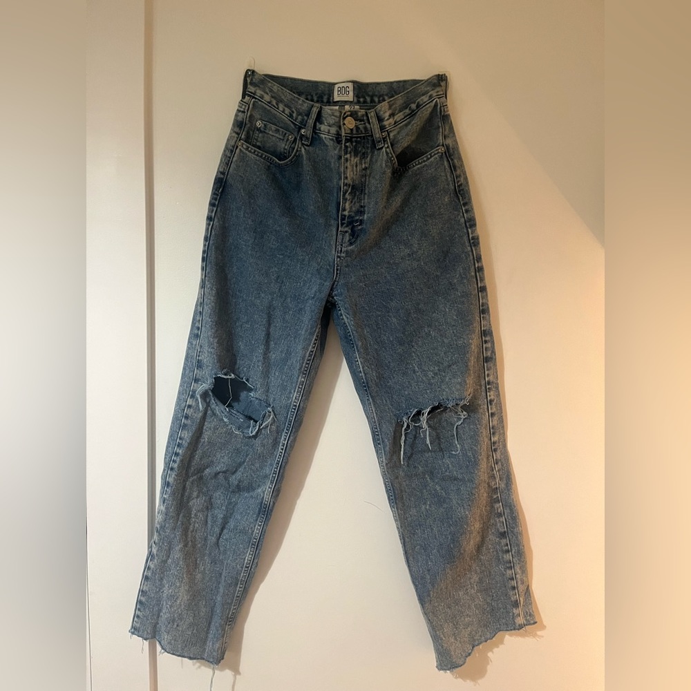 URBAN OUTFITTERS HIGH RISE BAGGY JEAN MEDIUM WASH